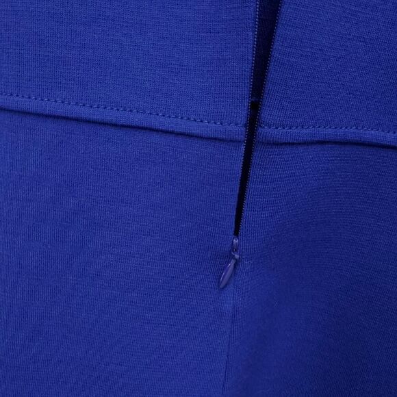 ST. JOHN Indigo Peplum 3/4 Sleeve Wool Rayon  Blend Santana Knit Career Top - Picture 11 of 11